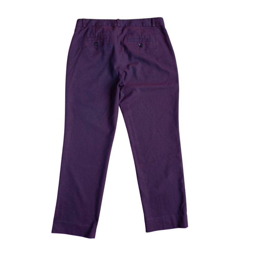 Banana Republic Avery Purple Straight Leg Ankle Dress Pants - Women's Size 8 - Picture 2 of 9